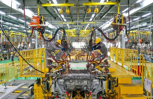 Tỷ lệ nội địa hóa của ngành công nghiệp ô tô ngày càng cao. Ảnh minh họa - Ảnh: VGP.