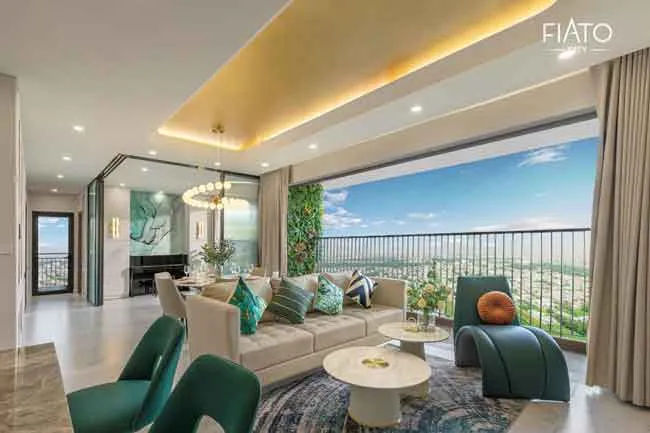 Cuộc sống cân bằng tại không gian mở thoáng đãng, skyview panorama (ảnh chụp căn hộ mẫu FIATO City)