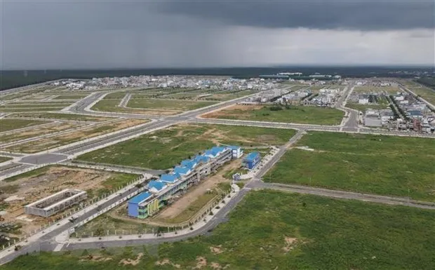 Công trình xã hội Khu tái định cư Lộc An-Bình Sơn. (Ảnh: Công Phong/TTXVN)