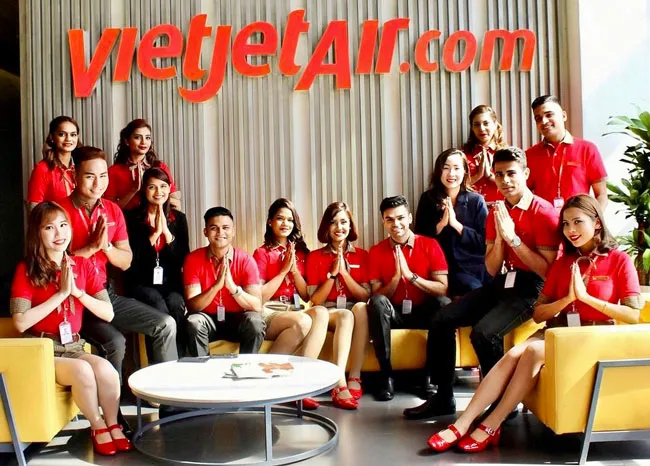 Các học viên của Học viện Hàng không Vietjet đến từ Ấn Độ Các học viên của Học viện Hàng không Vietjet đến từ Ấn Độ