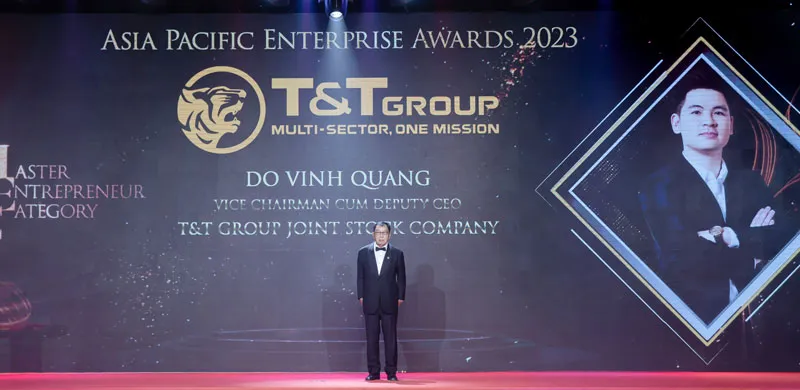 Ông Đỗ Vinh Quang, Phó Chủ tịch HĐQT T&T Group được vinh danh Doanh nhân xuất sắc Châu Á 2023
