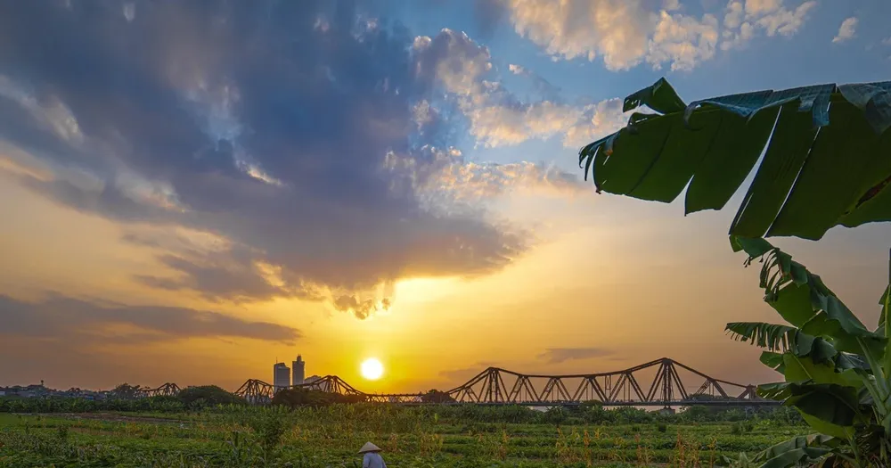 Một góc bãi giữa sông Hồng. (Ảnh: Phạm Tuấn Anh/TTXVN)