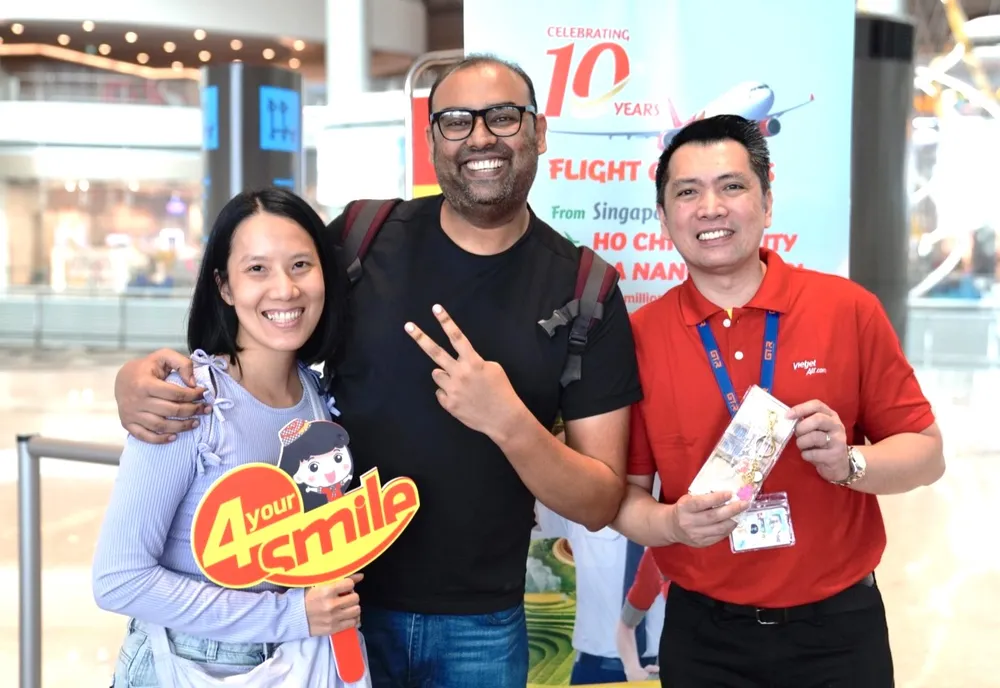 Vietjet mở bán vé 0 đồng tri ân khách hàng kỷ niệm 10 năm bay Singapore