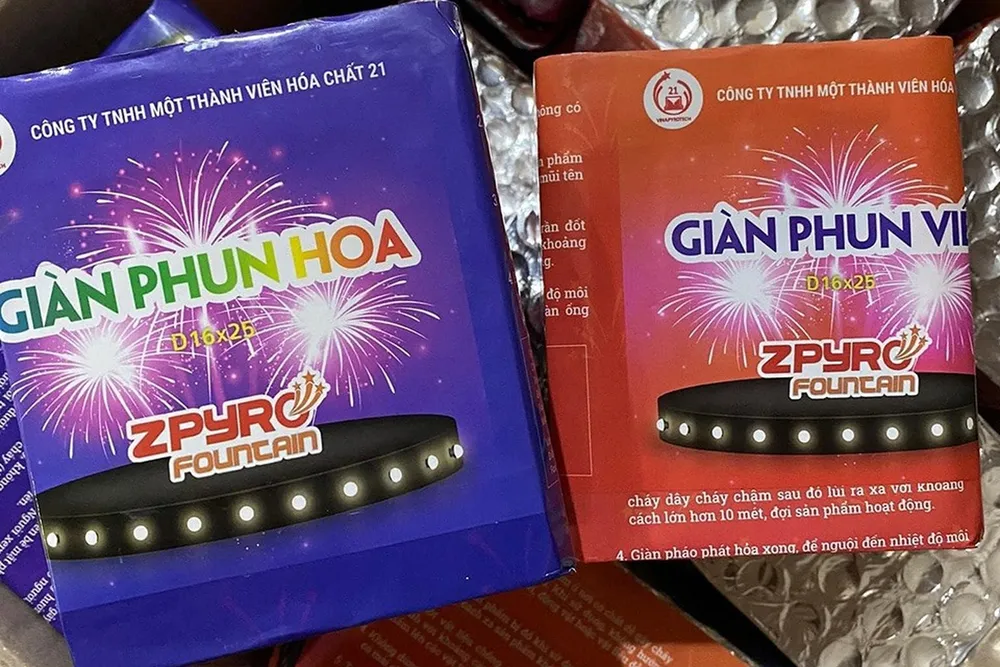 Pháo hoa Z 121 cháy hàng dịp Tết