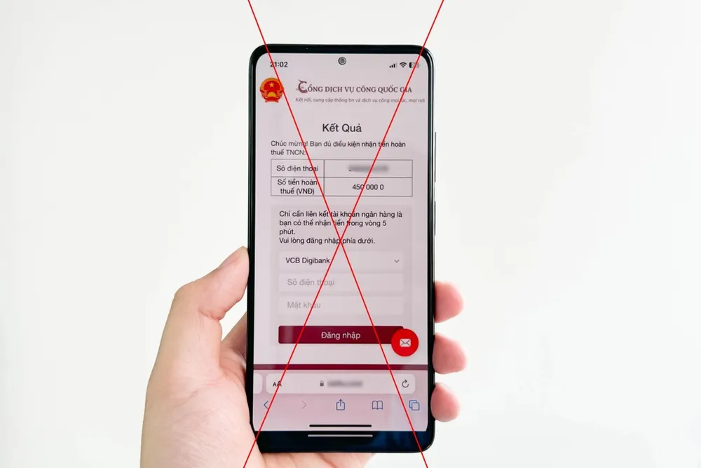 Bẫy lừa đảo nhắm vào người nộp thuế để chiếm tài khoản ngân hàng