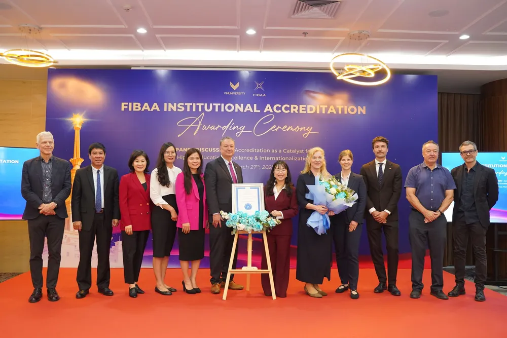 Trường Đại học VinUni chính thức nhận Dấu Chất lượng FIBAA từ Ủy ban Kiểm định và Chứng nhận FIBAA