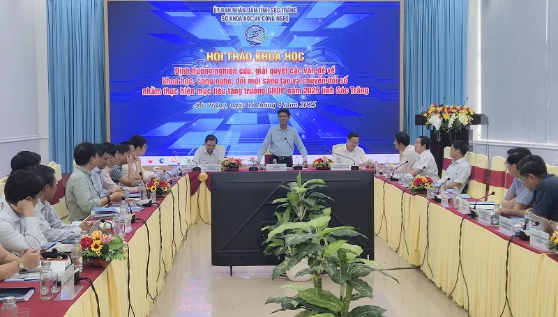 Ông Lâm Văn Mẫn, Bí thư Tỉnh uỷ Sóc Trăng phát biểu kết luận hội thảo