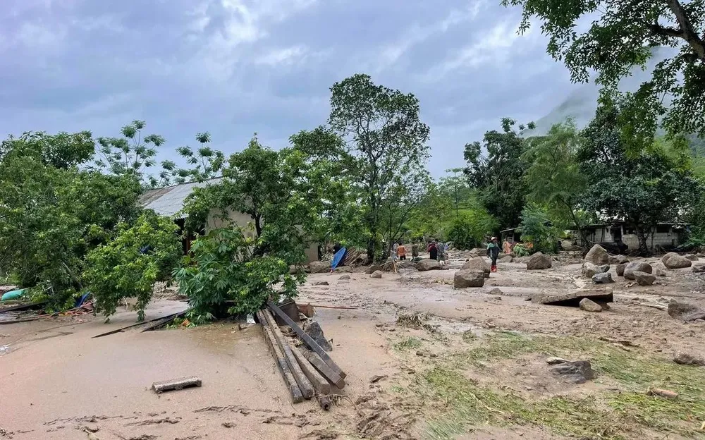 Mưa lũ lịch sử tại Bắc Kạn gây thiệt hại nặng nề. 