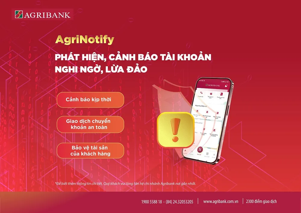 Agribank tăng cường biện pháp bảo vệ tài khoản khách hàng