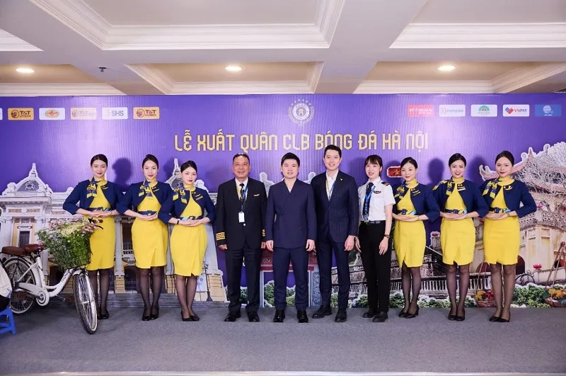 Vietravel Airlines là Nhà tài trợ vận chuyển hàng không chính thức của Hanoi FC mùa giải V.League 2025-2026