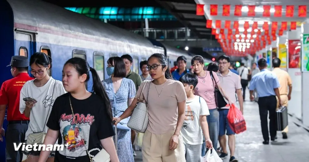 Đường sắt chạy tăng cường 51 chuyến tàu trong dịp nghỉ Lễ Quốc khánh 2-9