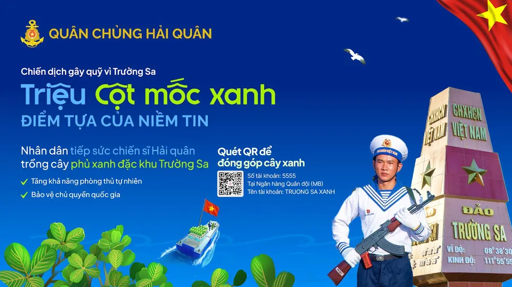 Gây quỹ trồng cây phủ xanh đặc khu Trường Sa