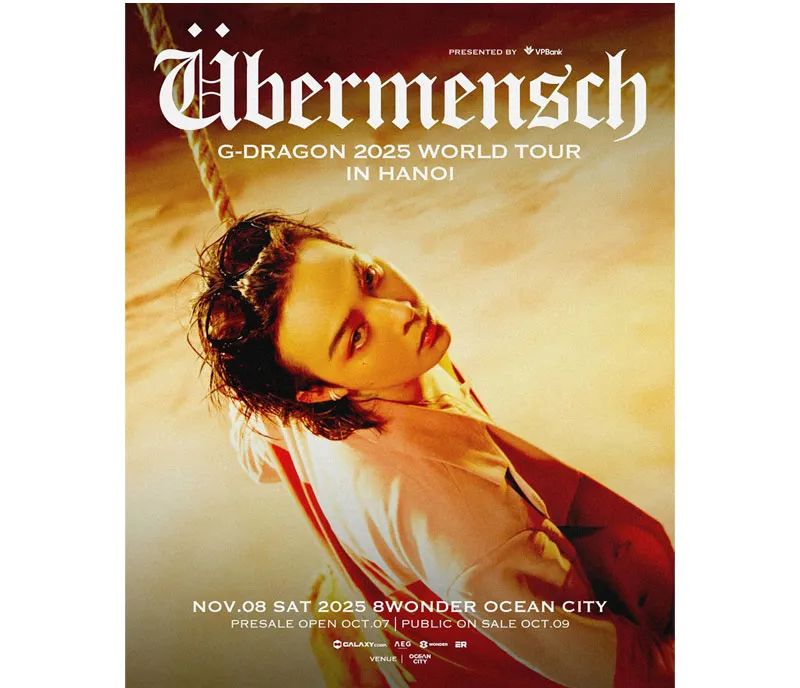 G-DRAGON 2025 World Tour [übermensch] biểu tượng toàn cầu chính thức trở lại với chuyến lưu diễn được mong chờ bậc nhất