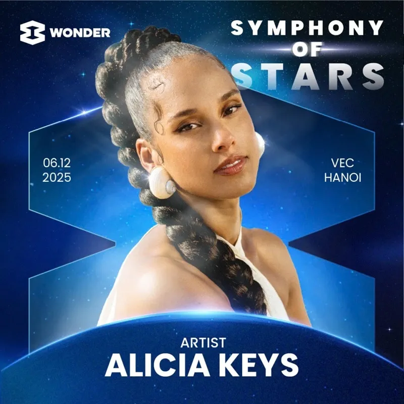 Chủ nhân 17 giải Grammy Alicia Keys biểu diễn tại 8Wonder Winter 2025