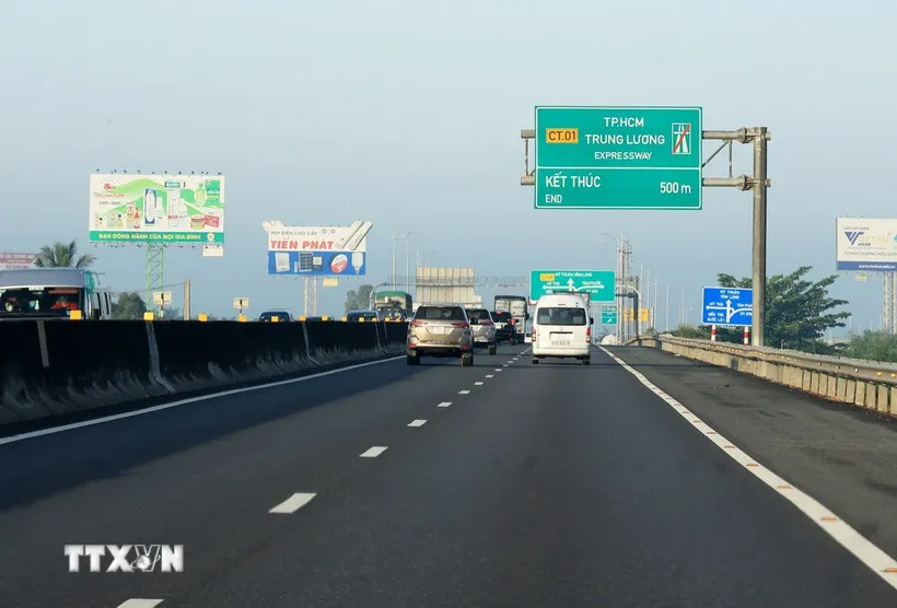 Cao tốc Thành phố Hồ Chí Minh-Trung Lương. (Ảnh: Hồng Đạt/TTXVN) 
