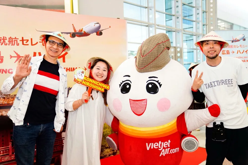 Vietjet tăng chuyến bay Hiroshima – Hà Nội lên 4 chuyến khứ hồi