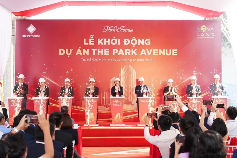 Tập đoàn Novaland tổ chức lễ khởi động dự án The Park Avenue, ghi nhận bước tiến mới tại sự kiện sáng 28-12.