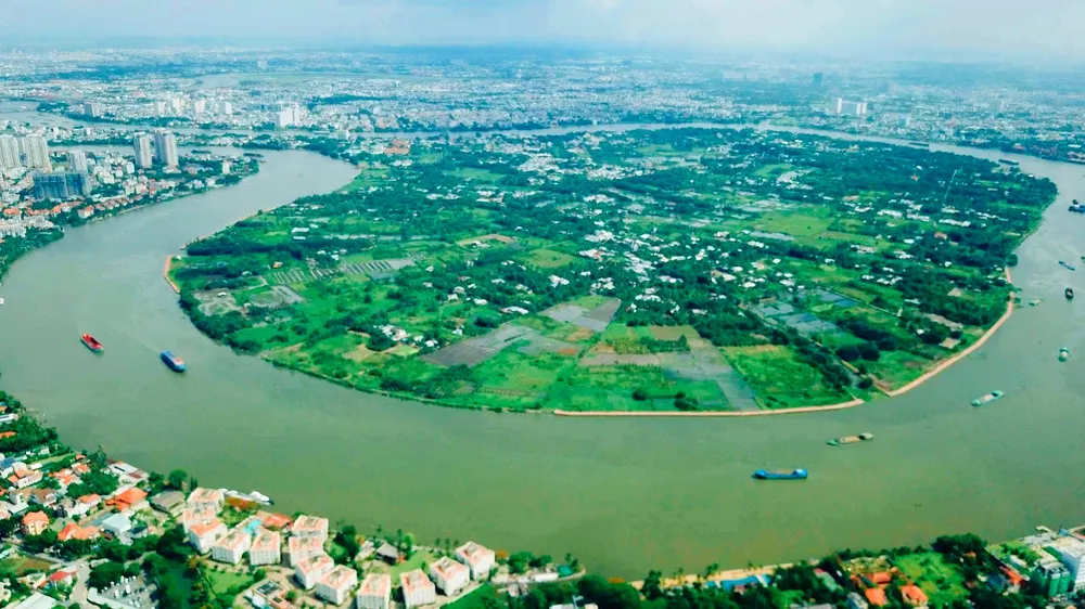 Bán đảo Bình Quới - Thanh Đa nhìn từ trên cao