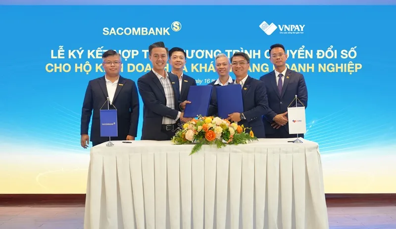 Sacombank và VNPAY ký hợp tác triển khai các giải pháp thanh toán và nộp thuế số dành cho doanh nghiệp và hộ kinh doanh.
