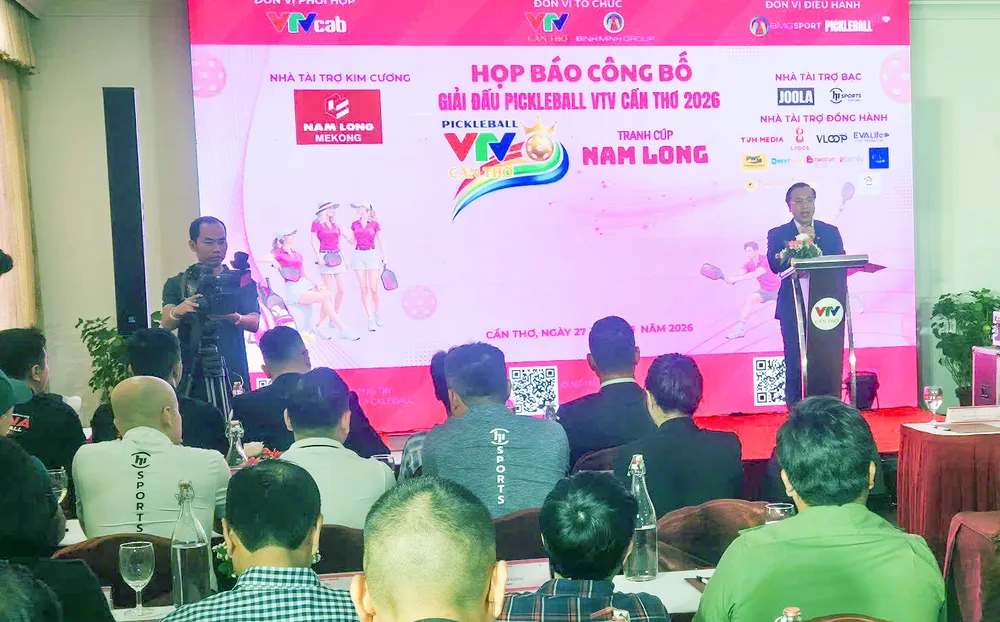 Họp báo giải Pickleball VTV Cần Thơ 2026.