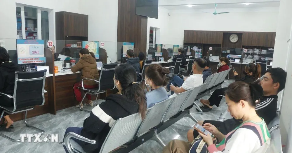 Cuối năm, nhu cầu nhân lực tăng đột biến do doanh nghiệp dồn lực hoàn thành đơn hàng cuối năm và sự xuất hiện của các đơn vị mới đi vào hoạt động. (Ảnh: Bích Huệ/TTXVN) 