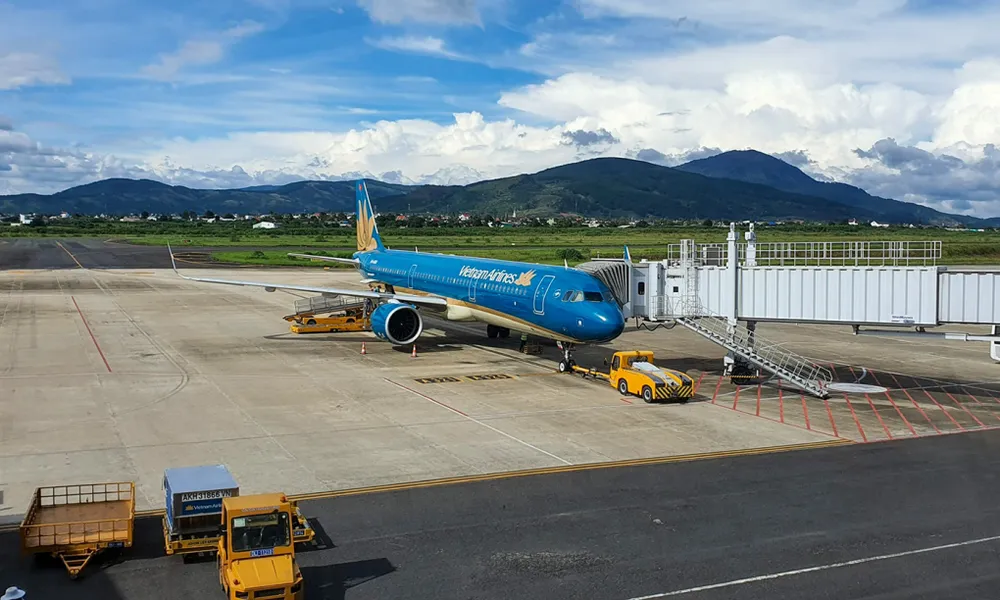 Một góc sân bay Liên Khương. 