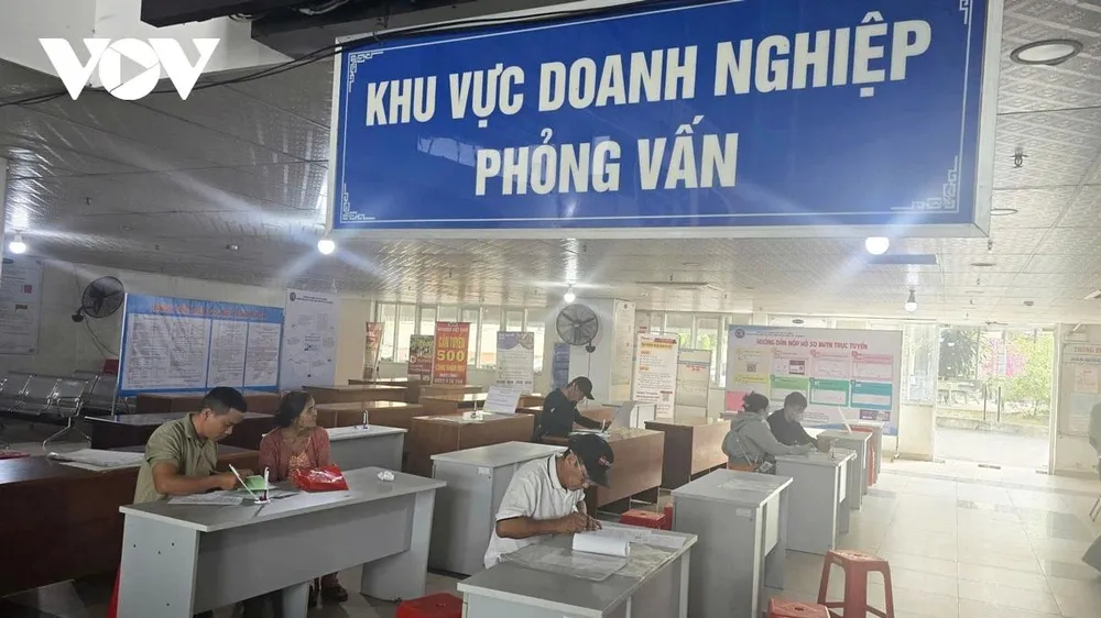Khu vực tuyển dụng của doanh nghiệp tại Trung tâm dịch vụ việc làm TPHCM