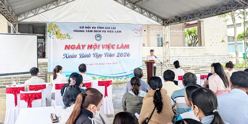 Gia Lai tổ chức “Ngày hội việc làm” đầu năm 2026.