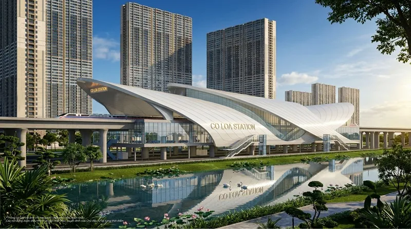 A8. Hình ảnh phối cảnh ga đầu Cổ Loa tại khu đô thị Vinhomes Global Gate (Đông Anh, Hà Nội)..jpg