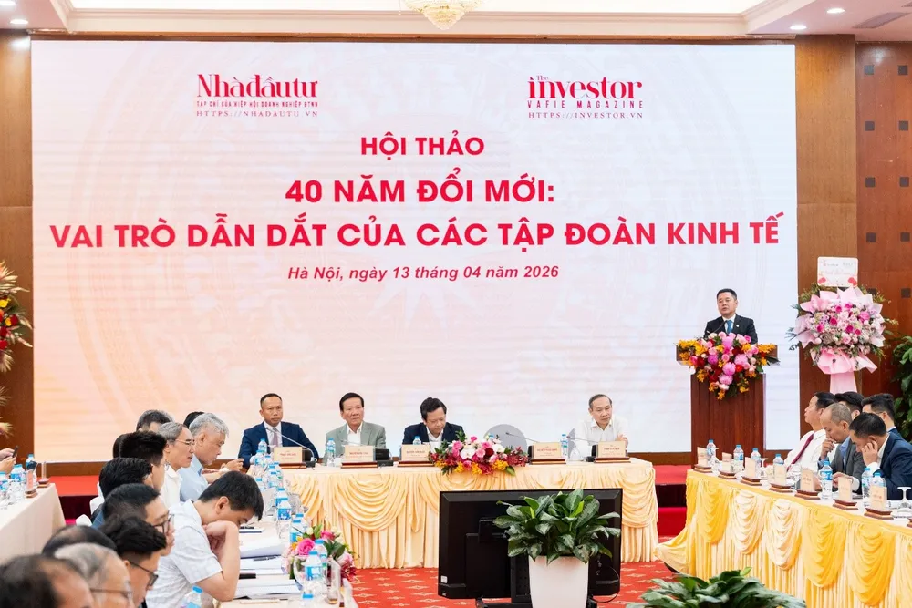 Hội thảo “40 năm Đổi mới: Vai trò dẫn dắt của các tập đoàn kinh tế”. Ảnh: A Huy.