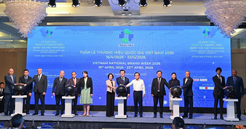 Bộ Công Thương khai mạc Tuần lễ Thương hiệu Quốc gia Việt Nam năm 2026 và Diễn đàn Thương hiệu Quốc gia 2026. (Ảnh: TTXVN) 