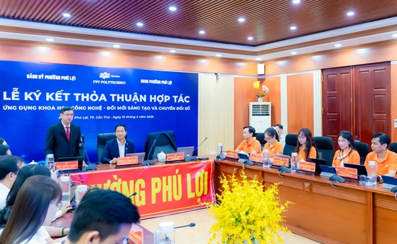 Phường Phú Lợi, TP Cần Thơ ký kết hợp tác triển khai chuyển đổi số