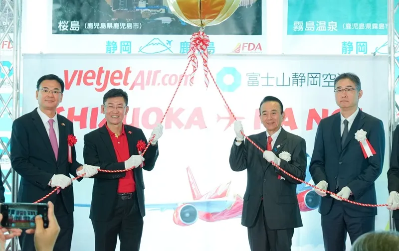 Vietjet khai trương đường bay bay thẳng Hà Nội-Shizuoka
