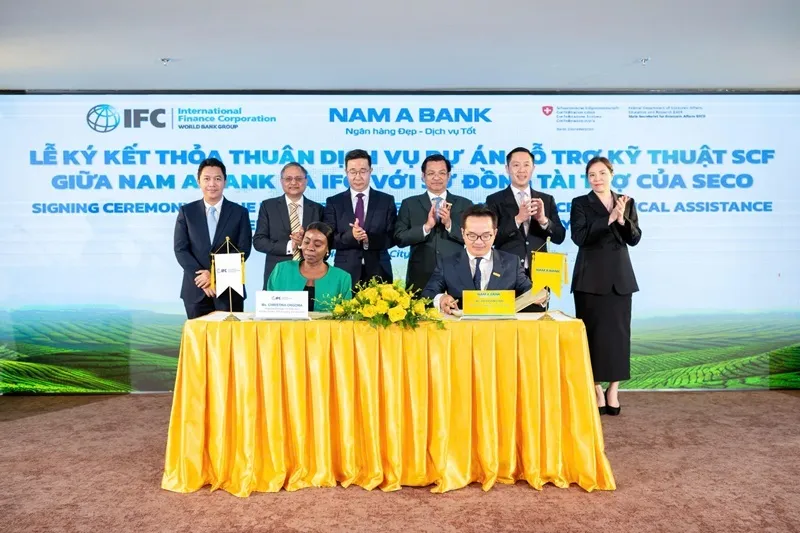 Lãnh đạo Nam A Bank và IFC ký kết thỏa thuận Hỗ trợ kỹ thuật Tài trợ Chuỗi Cung ứng.