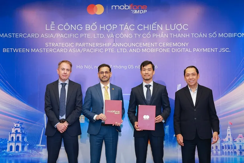 CTCP Thanh toán số MobiFone - MDP và Mastercard chính thức công bố hợp tác chiến lược