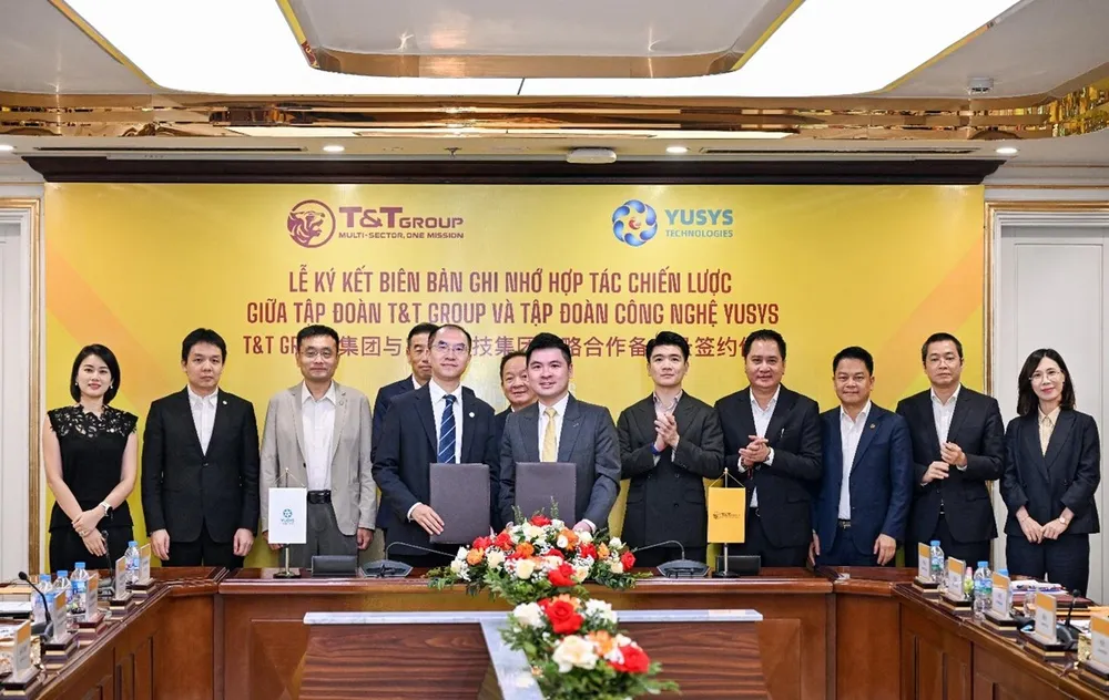 Đại diện T&T Group và Yusys Technologies ký kết hợp tác chiến lược.