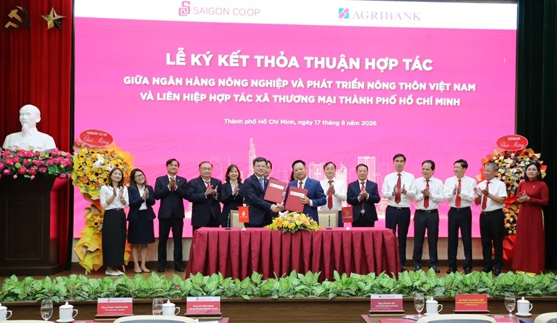 Lễ ký kết thỏa thuận hợp tác giữa Agribank và Saigon Co.op.