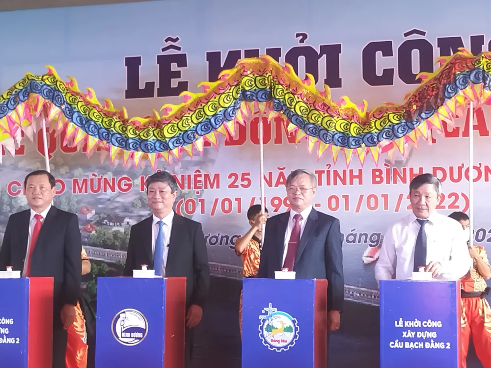 Khởi công xây dựng cầu Bạch Đằng 2 nối Đồng Nai và Bình Dương ảnh 1