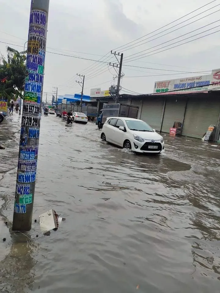 Bình Dương: Mưa lớn gây ngập ở nhiều nơi ảnh 3