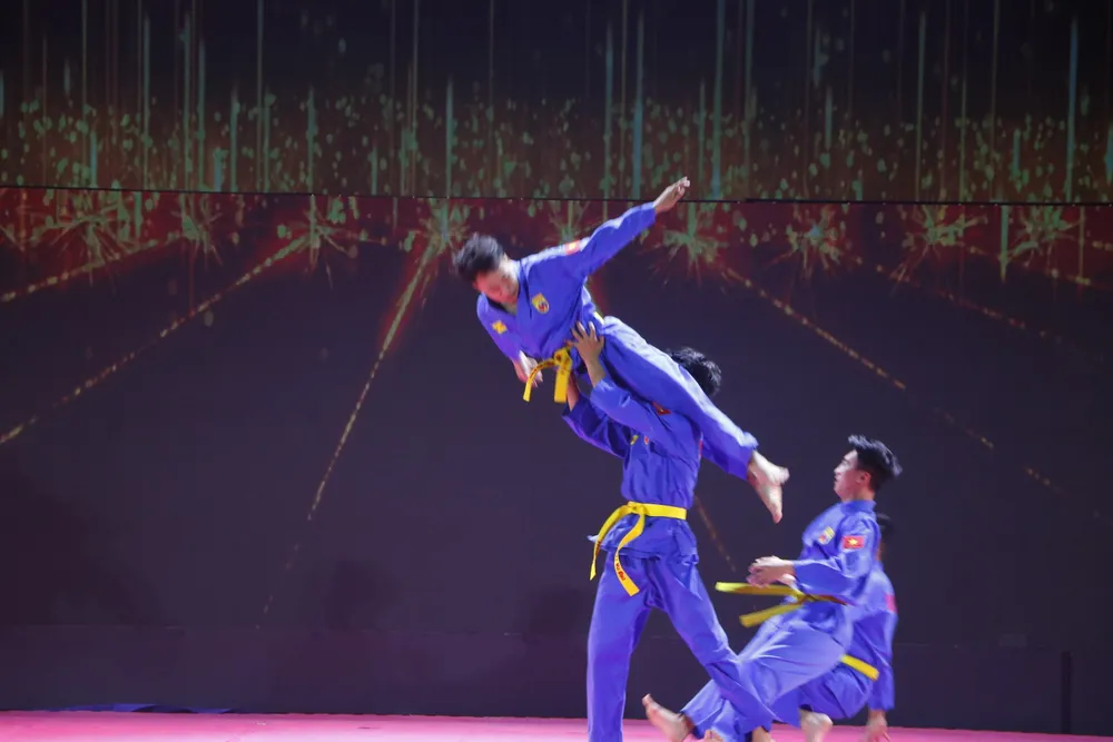 Biểu diễn võ thuật tại lễ kỷ niệm