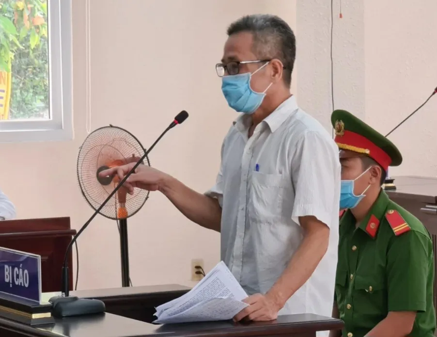 Bị cáo Nguyễn Hồng Khanh tại phiên xét xử sở thẩm