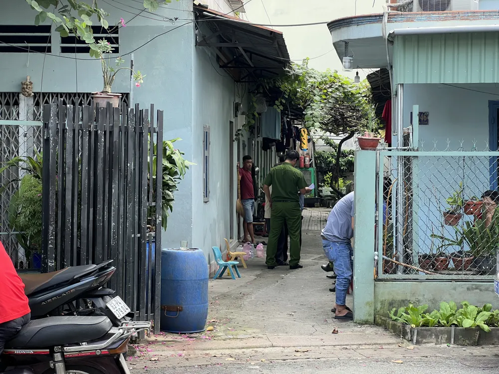 Lực lượng công an có mặt tại hiện trường vụ việc