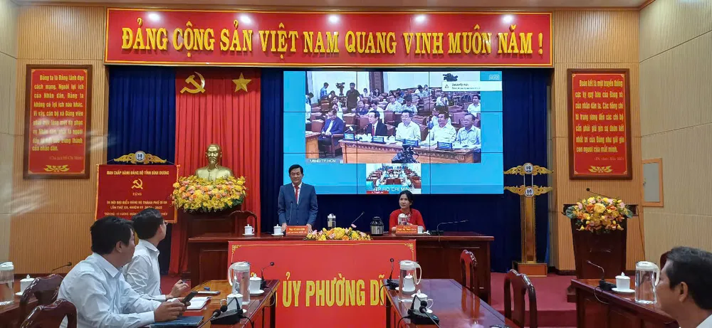 Bình Dương: Hàng trăm cán bộ, công chức tham dự hội nghị trực tuyến vận hành thử nghiệm các nền tảng số