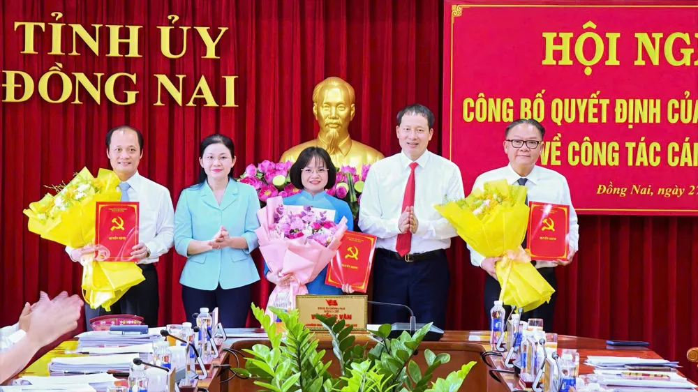 Ban Bí thư chỉ định thêm 3 Ủy viên Ban Thường vụ Tỉnh ủy Đồng Nai 