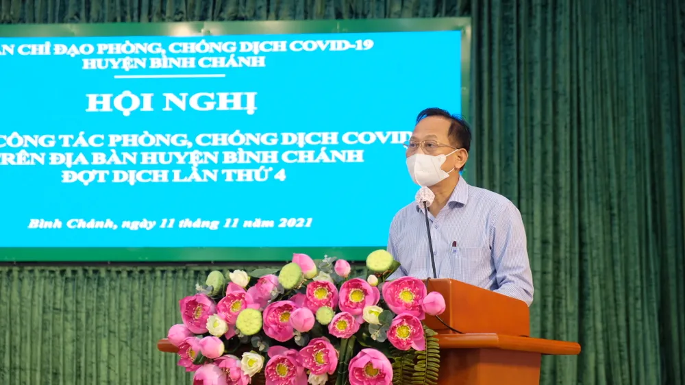 Phó Chủ tịch UBND TPHCM Lê Hòa Bình: Huyện Bình Chánh tuyệt đối không chủ quan, lơ là trước dịch Covid-19 ảnh 5