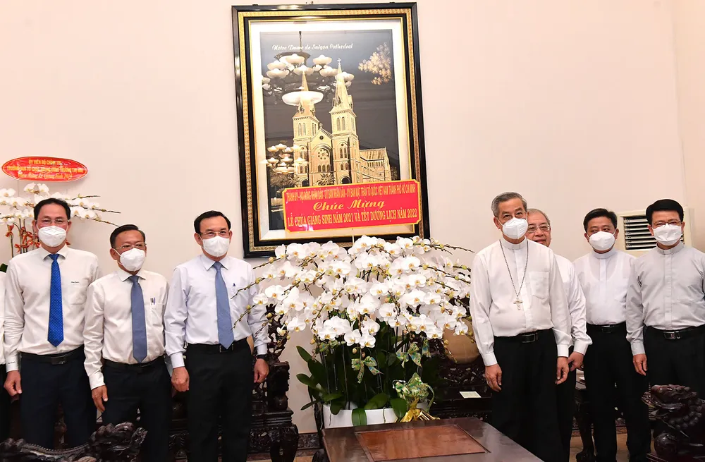 Bí thư Thành ủy TPHCM Nguyễn Văn Nên tri ân đồng bào công giáo ảnh 1