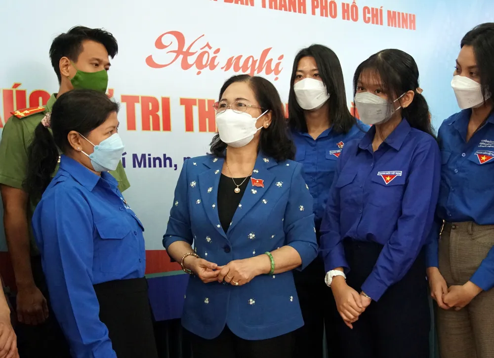 Chủ tịch HĐND TPHCM Nguyễn Thị Lệ: Hỗ trợ cơ sở đoàn khu vực địa bàn dân cư ảnh 1