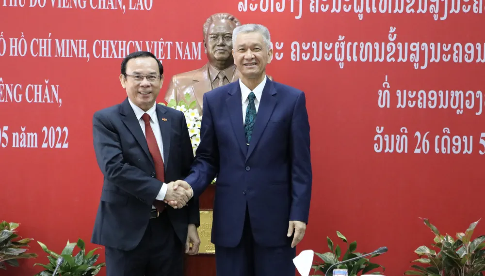 Chuyến thăm và làm việc của đoàn đại biểu cấp cao TPHCM tại Lào thành công tốt đẹp ảnh 9