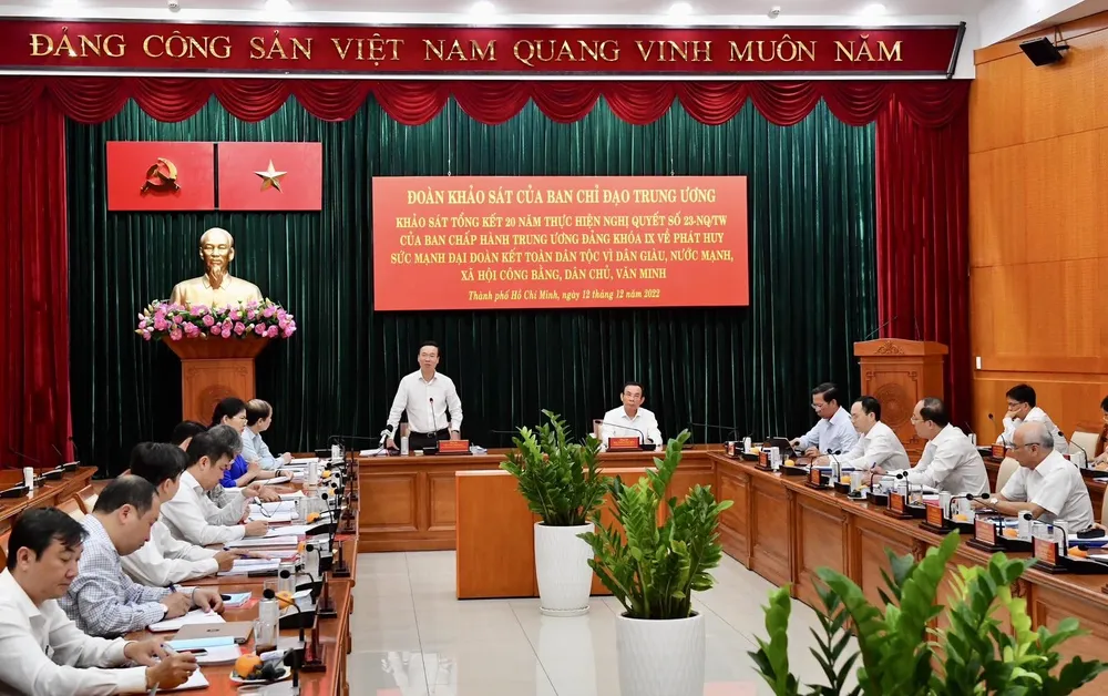 Thường trực Ban Bí thư Võ Văn Thưởng: Mong muốn TPHCM là nơi khởi xướng, hình thành những chủ trương, chính sách mới ảnh 5