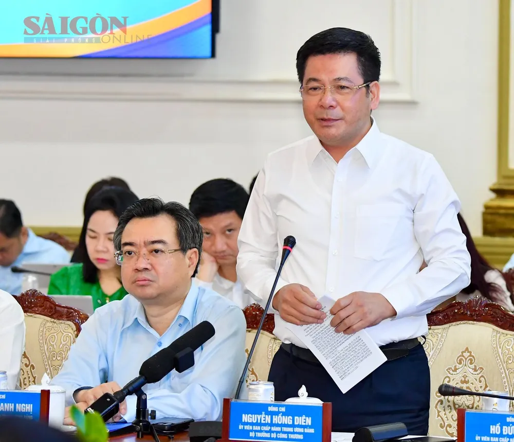 Bộ trưởng Bộ Công thương Nguyễn Hồng Diên. Ảnh: VIỆT DŨNG